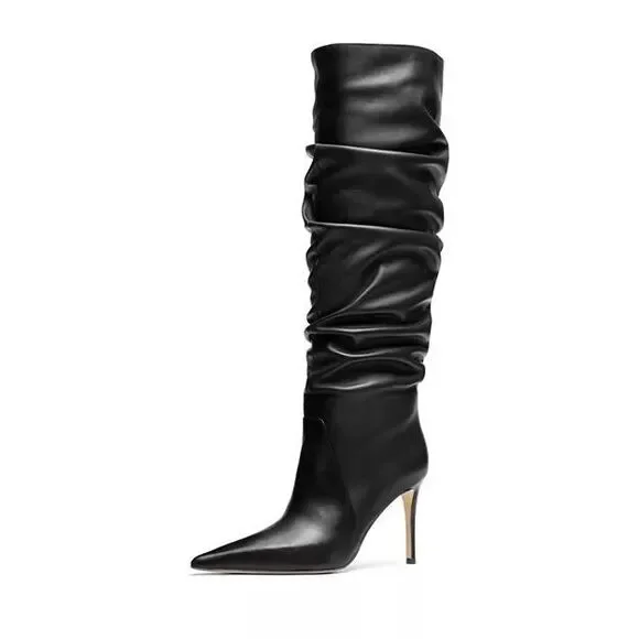 MICHAEL MICHAEL KORS Women's Dawn Slouch Boots in Black US 8 $295 - Picture 3 of 10